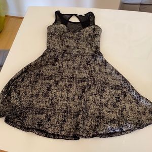 Black and gold holiday dress